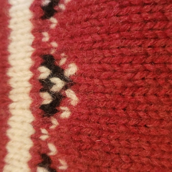 Brooks Brothers Sweater Womens sz Large Nordic Jumper Rust 100% Lambswool - Picture 7 of 7